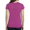 thumbnail image 2 of Gildan Women’s Heavy Cotton V-Neck T-Shirt 5V00L - Short Tee for Ladies - Classic Value Shirt for Women, 2 of 3
