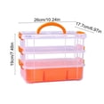 thumbnail image 3 of Taicans 3-Tier Stackable Storage Box,Desktop Organizer with Handle & Latches,Portable Plastic Storage Container for office Supplies Stationery Makeup,Space-Saving Small Parts Organizer for Home, 3 of 6