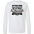 thumbnail image 3 of Inktastic Autism Awareness Autism Mom with Puzzle Ribbons Long Sleeve T-Shirt, 3 of 5