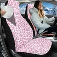 thumbnail image 2 of Garronmavis Fuzzy Car Seats Covers 2 Piece Bucket Cushion Protectors Men Women Washable Car Accessories Pink Leopard, 2 of 7