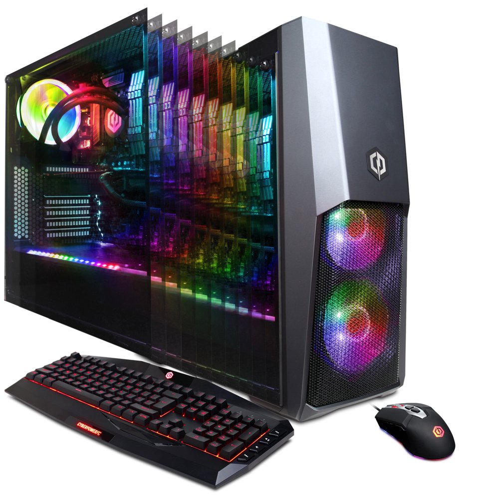 CYBERPOWERPC Gamer Supreme Liquid Cool SLC10128W w/ Intel Core i7-9700K ...