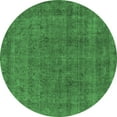 thumbnail image 1 of Ahgly Company Indoor Round Oriental Emerald Green Industrial Area Rugs, 5' Round, 1 of 1