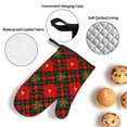 thumbnail image 3 of Fotbe Christmas Plaid Flower for 4Pcs Oven Mitts and Pot Holders, 500℉ Heat Resistant Oven Mitts , Non-Slip Silicone Surface Safe for Baking, Cooking, BBQ, 3 of 6