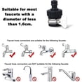 thumbnail image 4 of 2-Pack Universal Faucet Hose Adapter with Rubberized Grip - Perfect for Garden, Kitchen, and RV Water Connection, 4 of 7