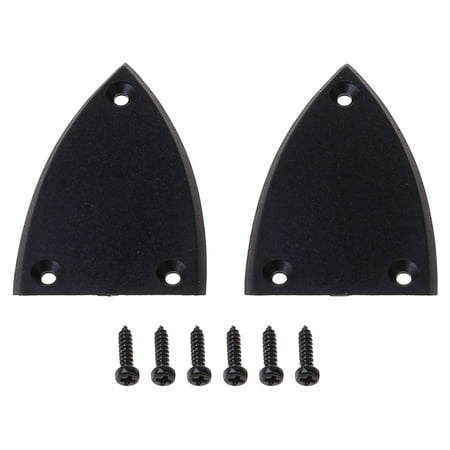 

JUNTEX 2pcs Black Truss Rod Cover Screws For Guitar 3 Holes Guitar Part Accessories New