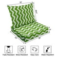 thumbnail image 2 of Vargottam Printed Outdoor DeepSeatPatioCushions Set 2pcsSeatSet All Weather Replacement CushionPatioSeatand Back Cushion Set 25"x25"x5"-Green, 2 of 8