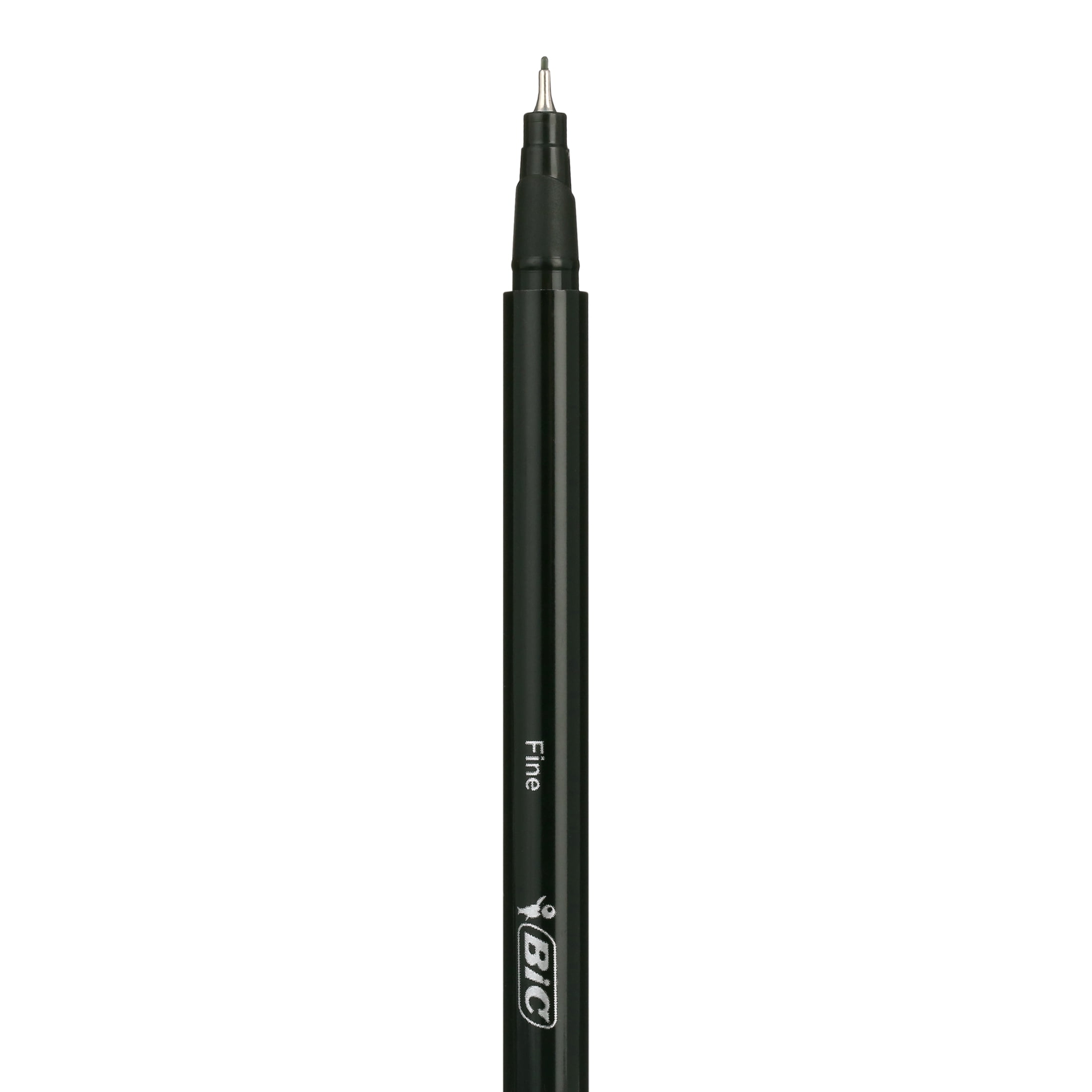 Bic Accountant Bicstic Pen – Kugelschreiber Mit Feinspitze, Schwarze Tinte, 12 Stück, Mit Clip