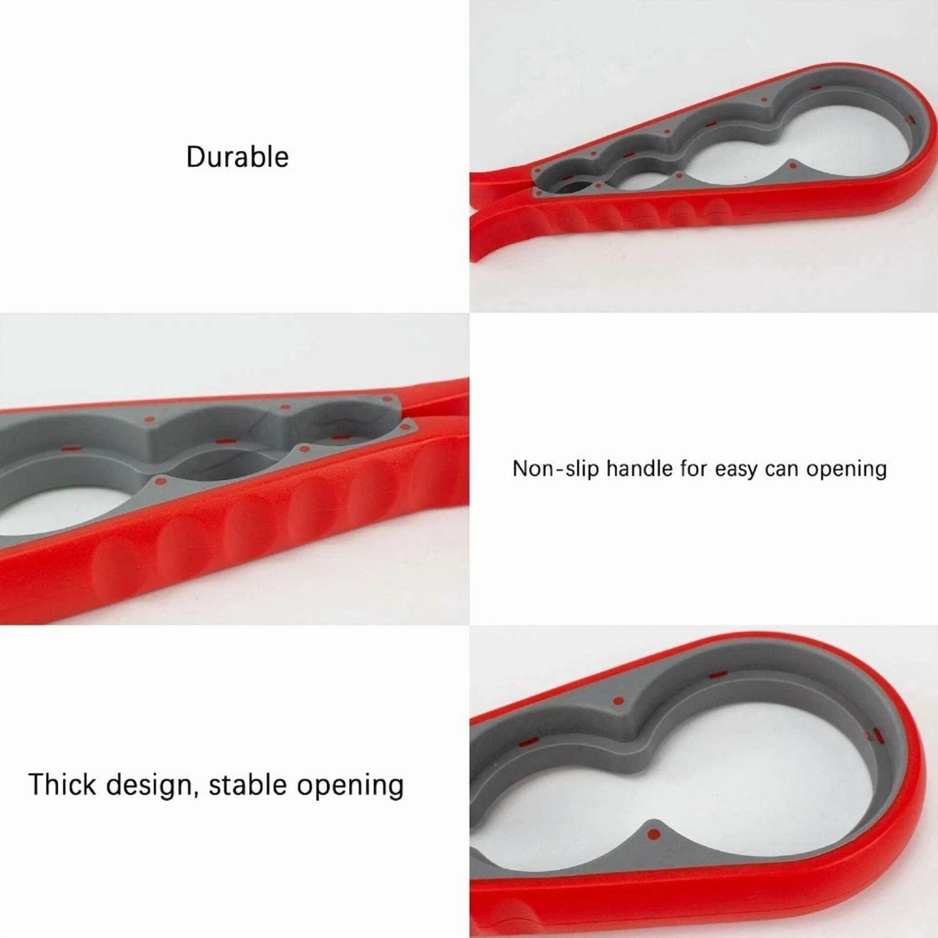 BUTTERFLY- Multi Function 4 In 1 Bottle Can Jar Opener Kitchen Grip Soda Lid Twist Off Tool