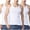 🔥 White, variant on Sentmoon 3PCS Mens Tank Top Undershirt Summer Sleeveless Crew Neck Undershirts Solid Color Relaxed Fit Running Mens Compression Shirt Vacation for Running in Hot Weather Dark Gray XXXXL