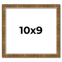10x9 Frame Gold Kingsley Distressed Solid Wood Picture Frame Width 0.75 Inches | Interior Frame