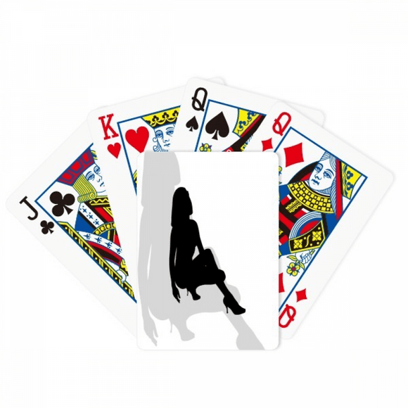 Hot Woman Squats Outline Poker Playing Magic Card Fun Board Game