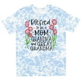 thumbnail image 3 of Inktastic Blessed to Be a Mom, Grandma, and Great Grandma Pink Flowers T-Shirt, 3 of 5