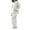 White, variant on Petite Linen Pants for Women Petite Length Pure Color Linen Cotton Long Sleeve Shirt with Pocket and Relaxed Fit Straight Leg Pants Two Piece Set Linen Pants Women Petite Sets