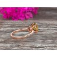 thumbnail image 3 of Vintage Looking Champagne Diamond Moissanite Engagement Ring On 10k Rose Gold 1.75 Carat 8x6mm Oval Cut Gemstone Custom Made Fine Jewelry Art Deco Anniversary Ring Bridal Ring, 3 of 5
