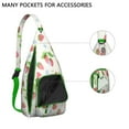 thumbnail image 2 of Strawberry Fruit Sling Bag Crossbody Backpack,Sling Backpack Adjustable Casual Shoulder Backpack for Travel Outdoor Activities, 2 of 4