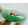 thumbnail image 3 of K-KED Beautiful Natural Green Jade Jadeite Gemstone Bangle Bracelet 56-64mm Jewelry-58-60mm, 3 of 3
