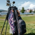 thumbnail image 2 of Yuyamidu Purple Golf Towel Boho Flower Blossom Golf Bags Cleaning Towel Golf Accessories for Women Soft and Comfortable Easy to Carry, 2 of 7