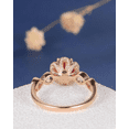 thumbnail image 5 of HeartsAndYou 1.5ct Round Natural Pink Ruby & Diamond Ring Infinity Flower 14k SOLID Rose Gold, 5 of 9