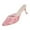 Pink High Heels Shoes for Women, variant on hopeusnice High Heels Shoes for Women Mesh Summer and Fall Shoes Breathable Non-slip Closed-toe Sandals Trendy Tapered heel Soft Women's High Heels Shoes Almond toe Dress Shoes Multicolor 37
