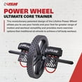 thumbnail image 3 of Lifeline Fitness Power Wheel for At-Home Full Body Functional Fitness Strength including Abs & Core, Lower Body and Upper Body with Foot Straps for More Workout Options, 3 of 6