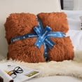 thumbnail image 4 of Manta Bedsure Fluffy Burnt Orange King Size para cama de 270 x 230 cm, 4 of 5