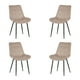 thumbnail image 1 of Ilios Innova | Paquete de 4 Sillas de Comedor Lar en Color Beige, Sillas Tapizadas de Terciopelo con Patas Metálicas Negras, Diseño Moderno y Minimalista., 1 of 9