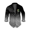 thumbnail image 2 of Blusa y camisa de manga larga con cuello vuelto para hombre, informal, a la moda, con botones, estampado degradado, camisa de manga larga con cuello vuelto, blusa de poliéster para hombre, 2 of 3