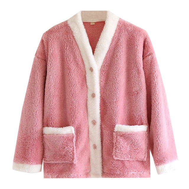 Conjunto de pijama de manga larga para mujer, con estampado informal, cuello vuelto, pantalones de manga larga, ropa de dormir