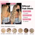 thumbnail image 3 of Shiyou-Rideaux Extensions de Cheveux Humains pour Femmes Ruban Invisible Extensions de Cheveux Blonds Extensions de Cheveux pour Femmes Vrais Cheveux Humains R8-P12-60 16 Pouces, 3 of 4