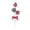 A, variant on Linnome Christmas Lollipop Pick 3 Heads Red Green White Stripe Candy Cane,Xmas Tree Wreath Garland Holiday Decoration Pick,35cm Candy Ornaments for Christmas Tree Party Table Centerpiece Decor
