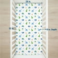 thumbnail image 5 of Wildkin Kids 100% Cotton Fitted Crib Sheet for Boys and Girls (Dinosaur Land Blue), 5 of 9