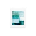 thumbnail image 1 of Society6 Aqua Blue Geometric Abstract Textured Painting by GalleryJ9 Art Print and Hanger, 1 of 1