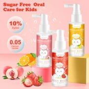 40ml Aliver Kids Oral Spray 0-12 Years,Mouth Wash for Toddler Children,Mouth Spray Cavity Prevention,Easy Dental Care Day and Night, Xylitol Strawberry Flavor,Fluoride Free
