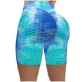 thumbnail image 2 of QLEICOM Womens Athletic Shorts, Fashion Five Cents Tie Tight High Waist Elasticity Sports Bubble Yoga Pants 2PC Yoga Shorts, Running Shorts, Comfy Beach Shorts, Cycling Shorts Pink,Blue XL, 2 of 4