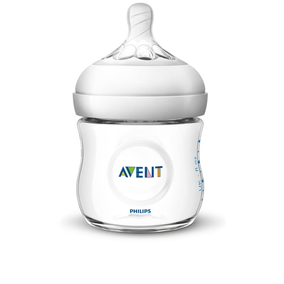 Philips Avent Natural Baby Bottle, Clear, 4oz