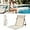Light Beige, variant on 2 Pack Foldable Seat for Poolside Chairs, Portable Outdoor Poolside Chairs for Edge of Pool, Beach Chair, SwimmingPool Accessories,Pool Seats for Edge,Beach Camping Picnic Lawn Accessories-Beige