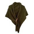 thumbnail image 2 of Qarigey Mantón de mujer primavera otoño abrigos cálidos Color sólido señora hombro bufanda Poncho decoración Triangular ropa de abrigo cómoda Accesorios de disfraces Verde Qarigey AP013142-08, 2 of 6