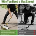 thumbnail image 4 of OLIYNEDY Snow Shovel, 76"  Adjustable Garden Shovel, Multifunctional  Ice Scraper  with 2 Spades for Weeding, Floor Scraping, 4 of 7