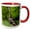 Red/White, variant on , Eastern Wild Turkey, Meleagris Gallopavo, Jake in Field, Holmes Co. Ms, 11oz Two-tone Yellow Mug