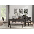 thumbnail image 2 of Pemberly Row 5-piece Wood Dining Set with Rectangle Table in Gray, 2 of 4
