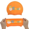 thumbnail image 5 of Unique Bargains 1 Pc Silicone Cartoon Snail Swim Cap Orange, 5 of 6