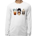 thumbnail image 2 of Scissors Coffee Halloween Long Sleeve Shirt Unisex Large White, 2 of 5