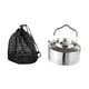 thumbnail image 3 of Hervidor de agua para acampar, estufa, tetera de calentamiento rápido, 1,2 l, con bolsa de transporte, cafetera, tetera para acampar, mochileros y Mango negro, 3 of 8