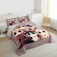 thumbnail image 4 of Feelyou Cute Funny Kitten Bedding Comforter Set for Child, Kawaii Cat Twin Comforter Sets, Cartoon Animal Theme Reversible Bedding Set, Super Cozy Room Decor, 2pcs, 4 of 9