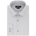 thumbnail image 4 of DKNY Men’s Classic/Regular Fit Stretch Check Dress Shirts, Purple Ash, 17.5X34-35, 4 of 5