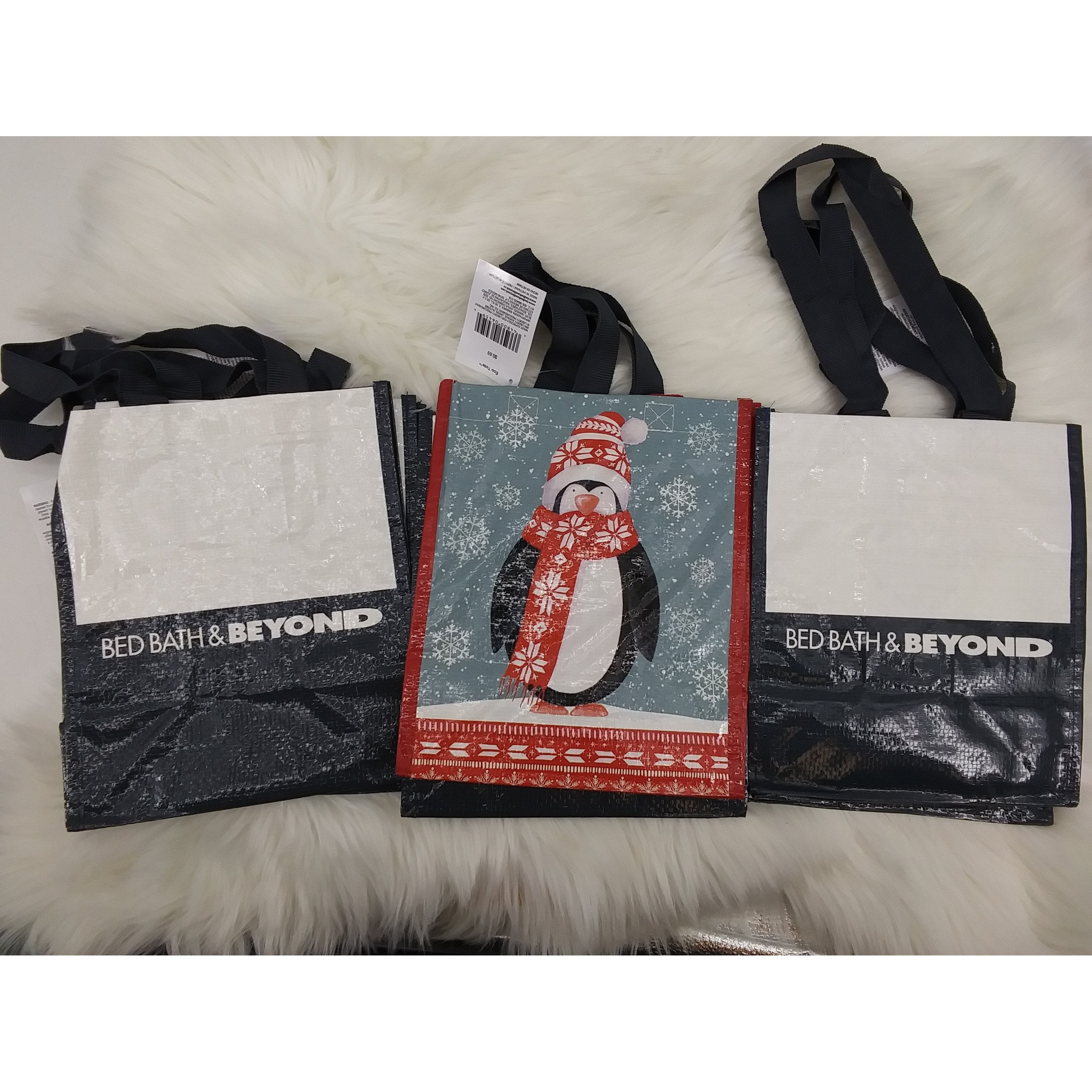 Bed Bath And Beyond Eco Tote Bag Size 10 X 8 1/2, Various Models 5Navy