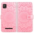 thumbnail image 6 of Asuwish Compatible with Cloud Mobile Stratus C7 Wallet Phone Case and Tempered Glass Screen Protector Flip Credit Card Holder Stand Mandala Flower Cell Cover for C_7 C 7 Women Men Pink, 6 of 8
