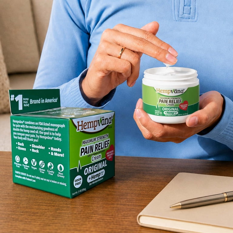 Hempvana Original Pain Relief Cream, Hemp Oil Formula photo 6