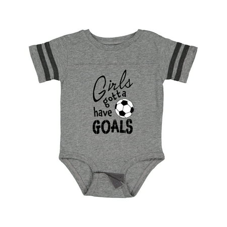 

Inktastic Girls Gotta Have Goals- Soccer Gift Baby Girl Bodysuit