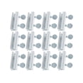 thumbnail image 3 of Tnarru 12 Pieces Sliding Window Locks Adjustable Security Locks, Aluminum Alloy Metal Window Locks for Patio Home Improvement Office double hole, 3 of 8